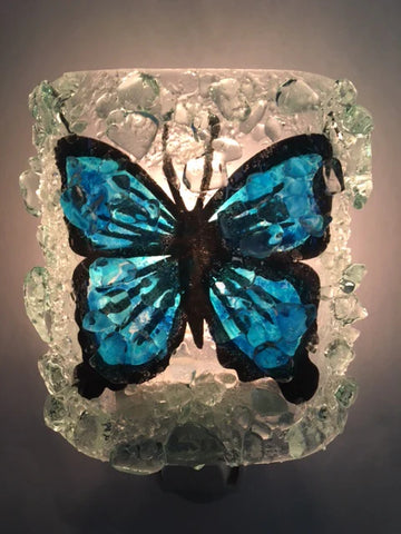 Night Light Blue Butterfly