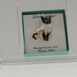 Hand Crafted Cat Pins by Karen Silton