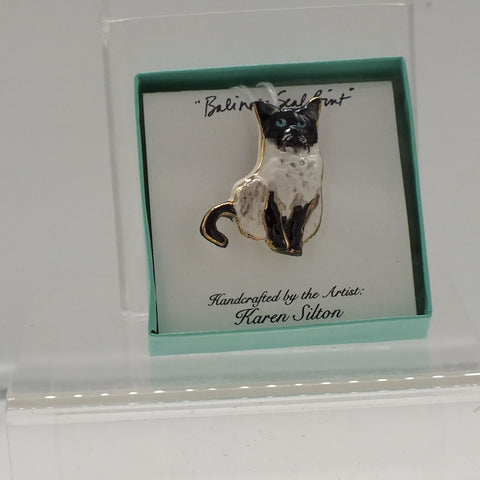 Hand Crafted Cat Pins by Karen Silton – 3 Day Pet Supply